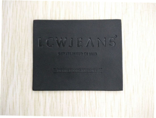 Patch de couro Genunie de alta qualidade com logotipo impresso